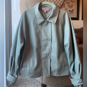 New No Tags Philosophy Republic Clothing Vegan Oversized Bomber Jacket In Mint